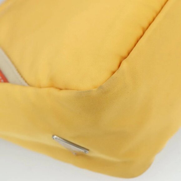 PRADA Hand Bag Nylon Yellow - Picture 8 of 15